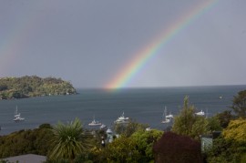 Stewart Island Rainbow from Sails Ashore